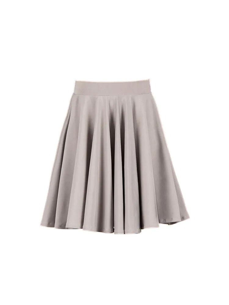 Elastic Wide Waist Head Latin Dance Pleated Large Swing Skirt