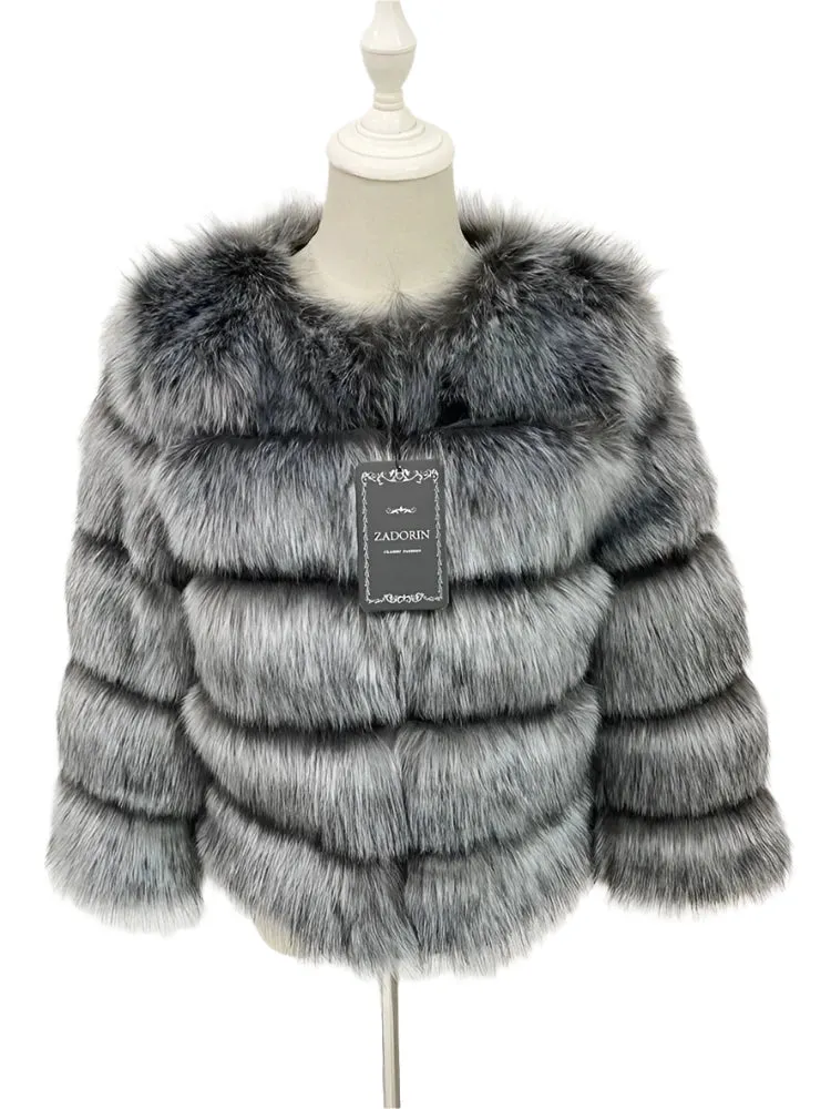Elegant Fluffy Black Faux Fur Coat for Women S-5XL – Thick Warm Winter Jacket, Mink Look, Autumn Fashion