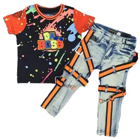 Elite Denim Set Kids Da Boss 4038