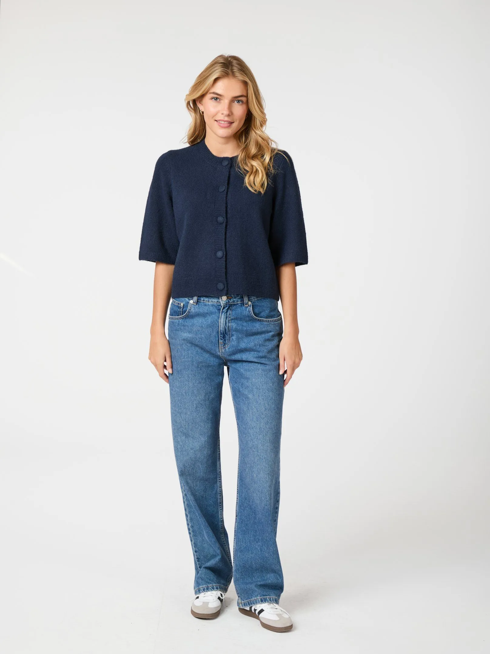 Elmira Knit Cardigan - Navy