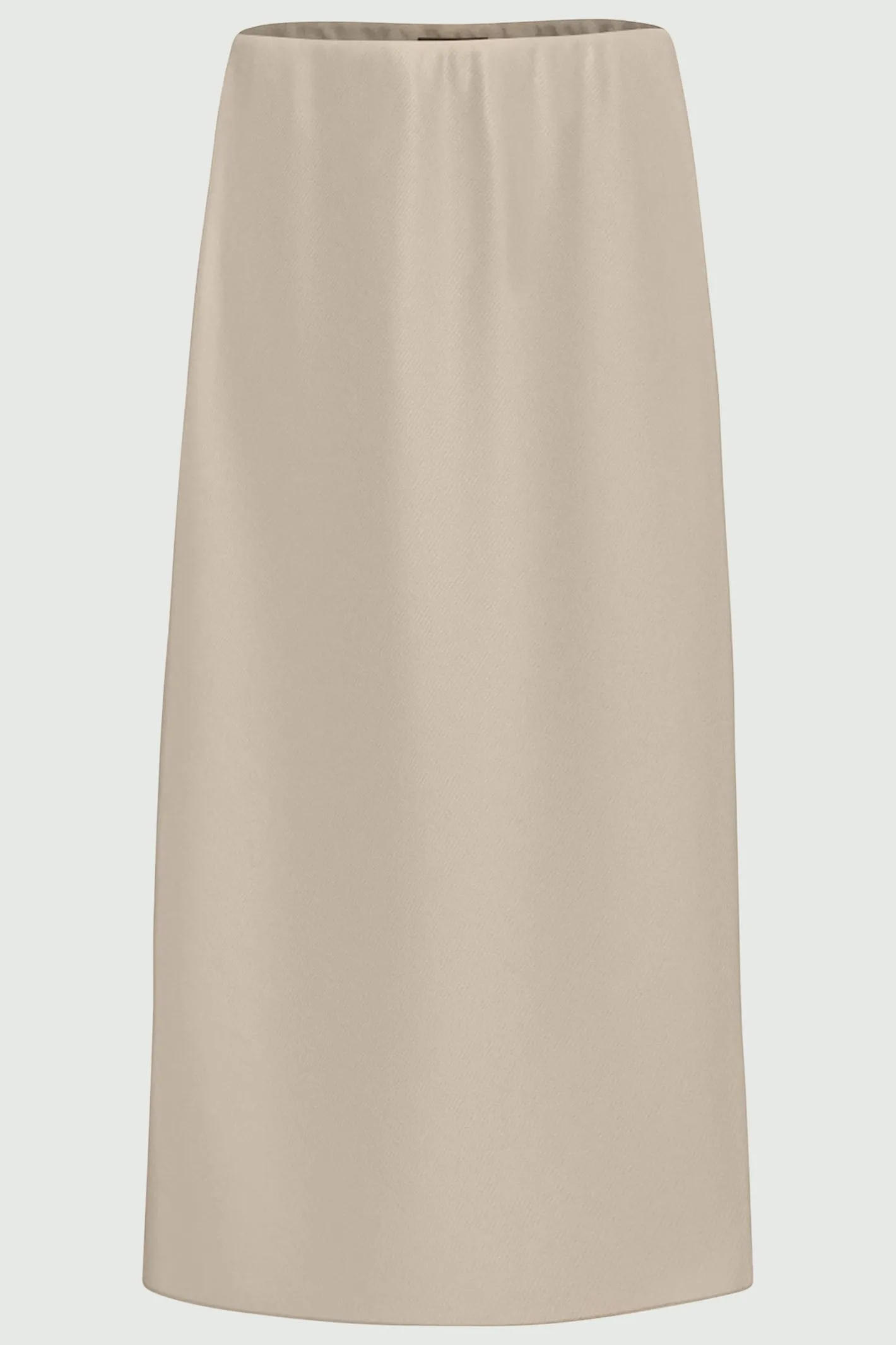 Emme Calco Skirt Midi Ecru Beige 2425106031200