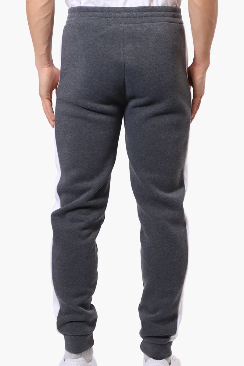 Essentials Super Triple Goose Side Stripe Tie Waist Joggers - Grey