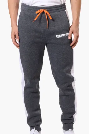 Essentials Super Triple Goose Side Stripe Tie Waist Joggers - Grey