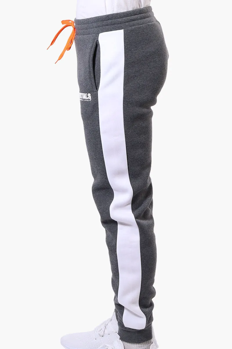 Essentials Super Triple Goose Side Stripe Tie Waist Joggers - Grey