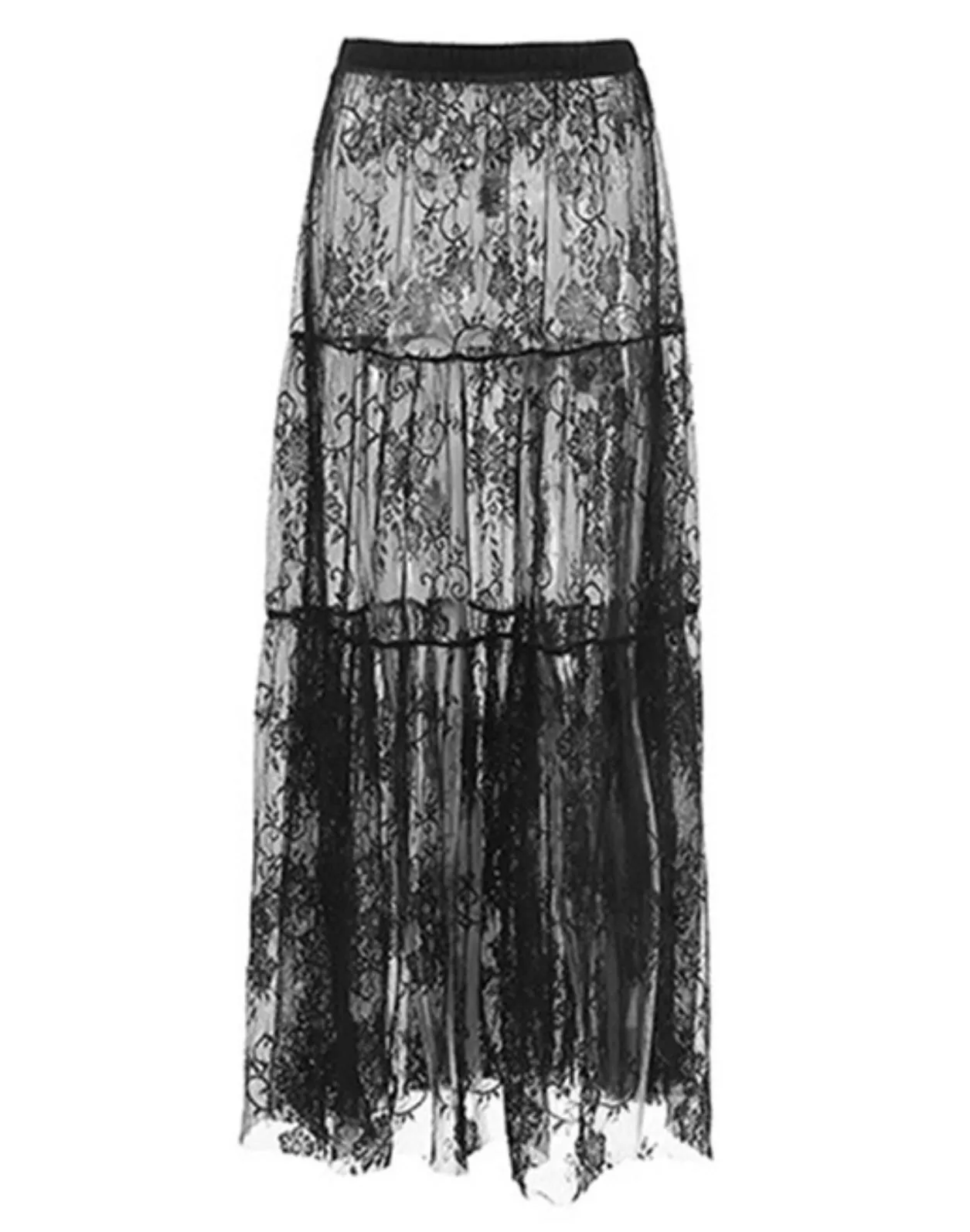 Falda Maxi Encaje Chic