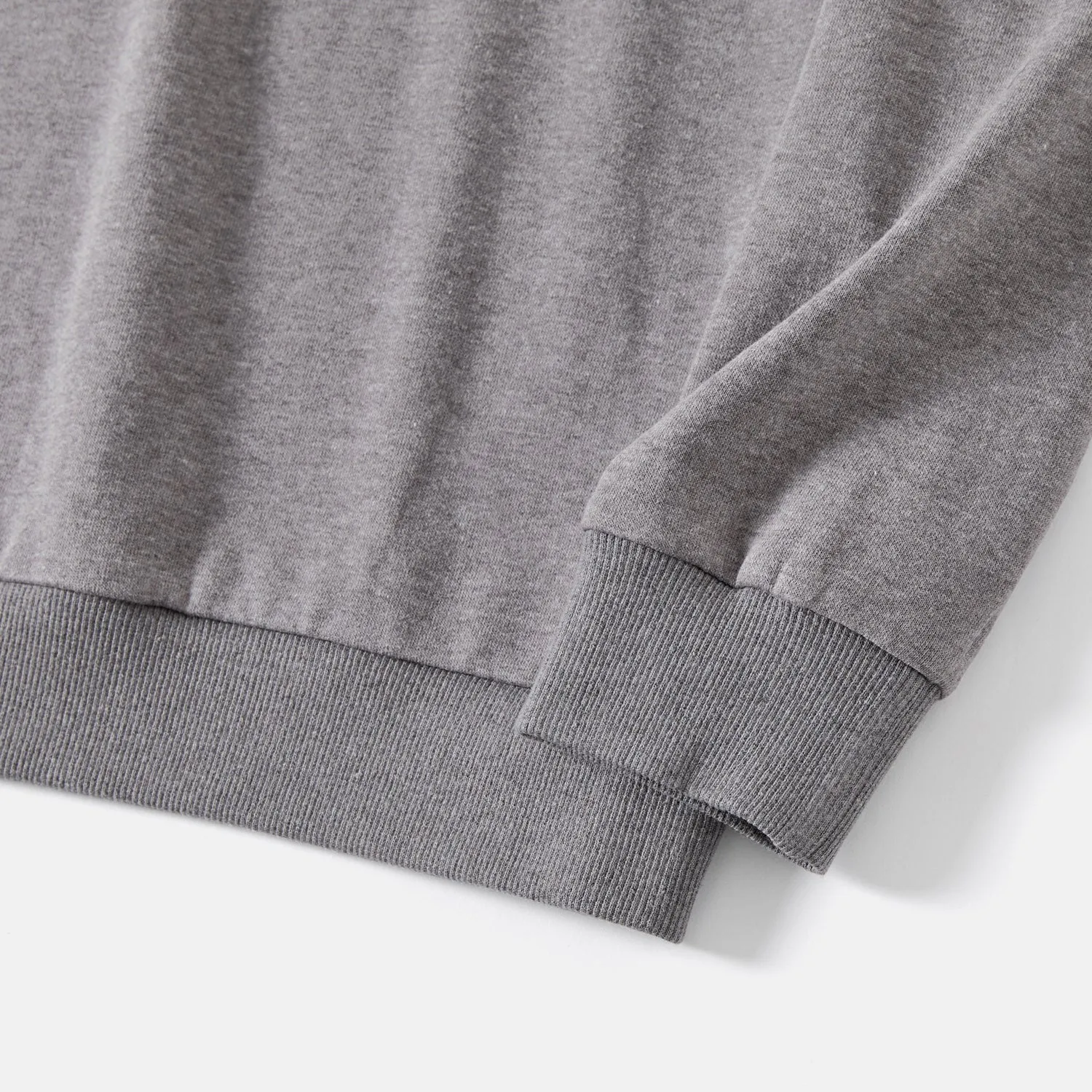 Family Matching Letter Print Long-sleeve Pullover