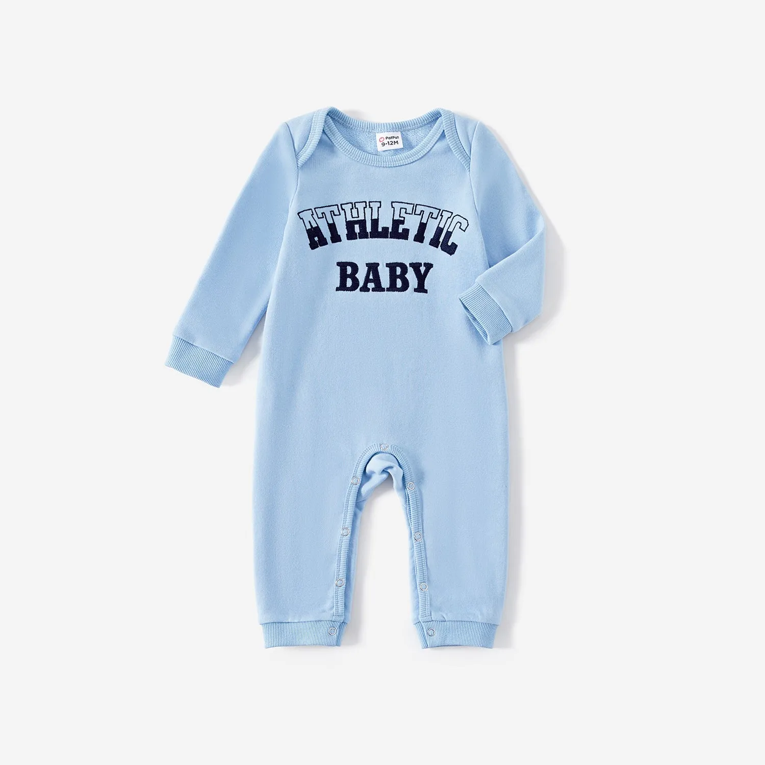 Family Matching Letter Print Long-sleeve Pullover