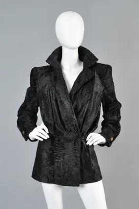 Galanos Avant Garde Broadtail Jacket