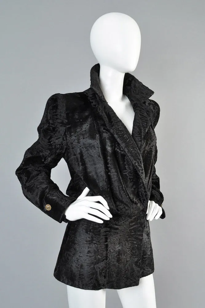 Galanos Avant Garde Broadtail Jacket