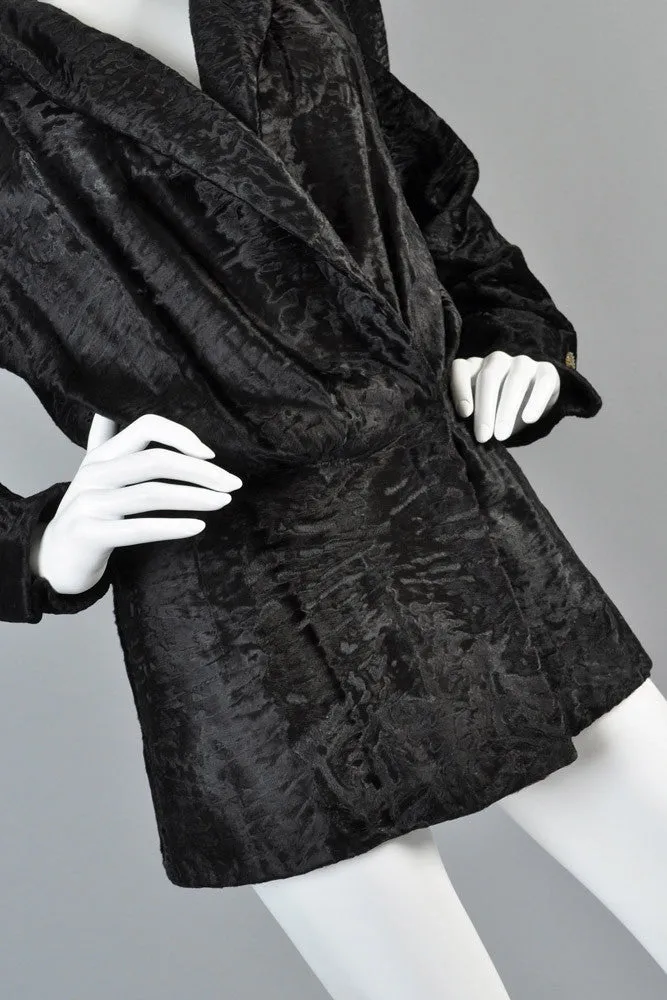Galanos Avant Garde Broadtail Jacket