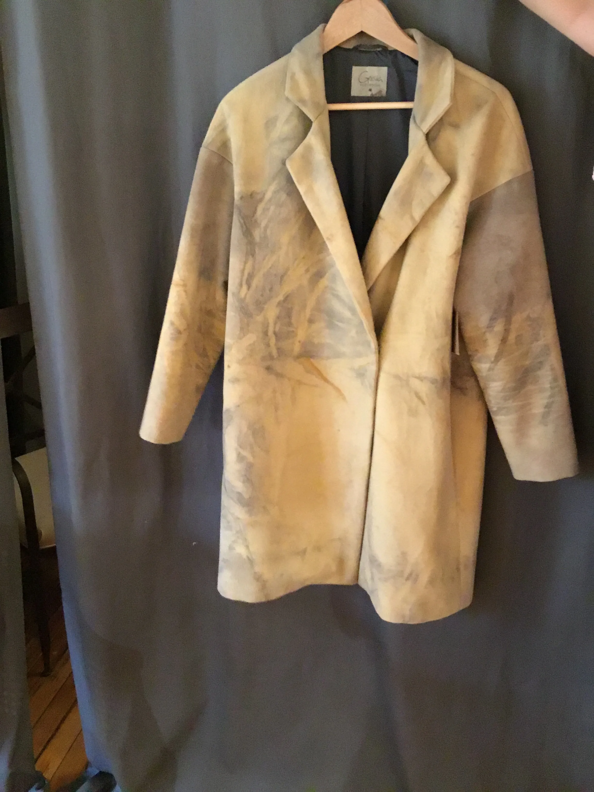 GE1-1541 Wool Coat / Gold/ *M