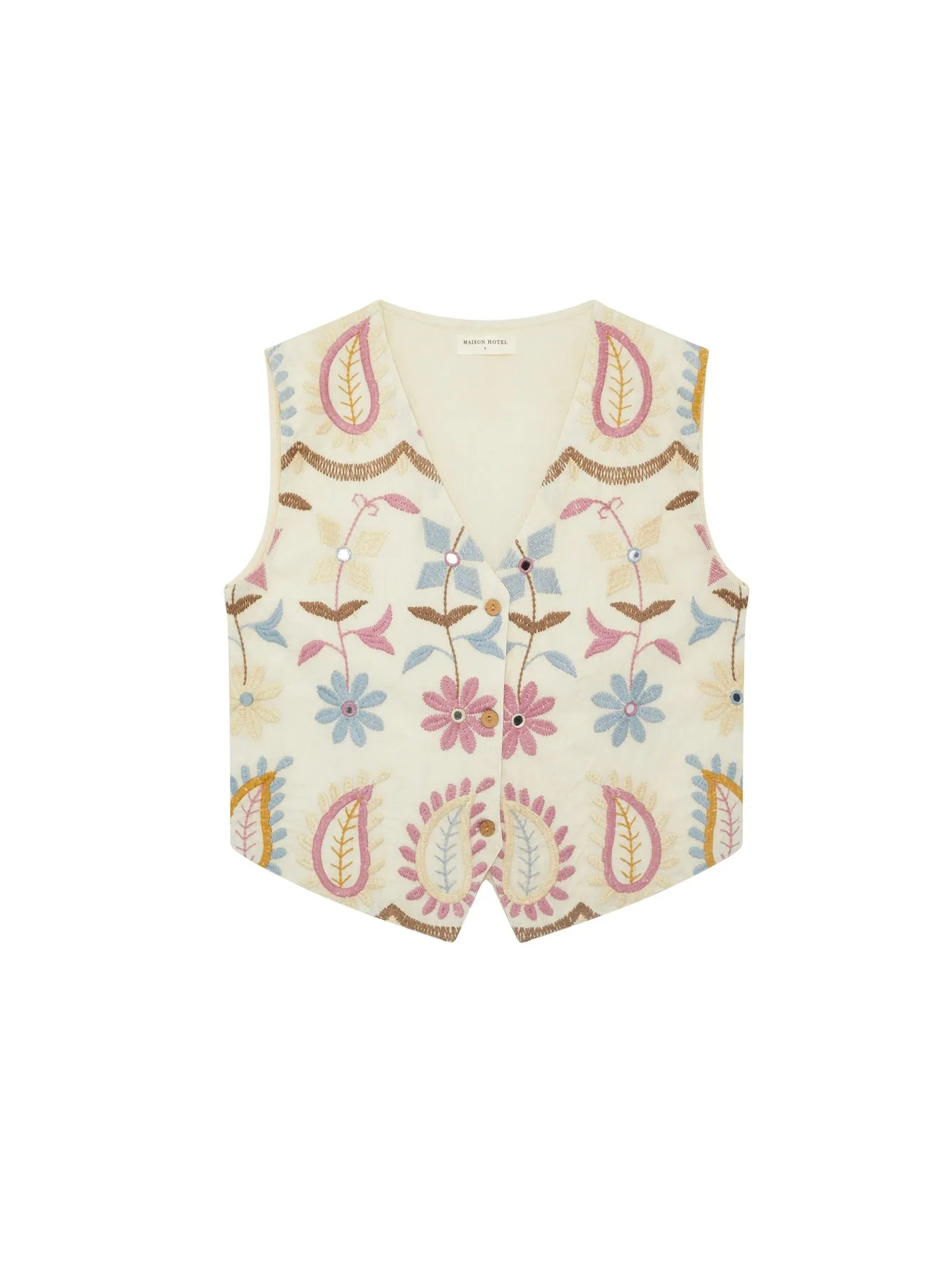 Gilet Maison Hotel Dust In The Wind Kansas Vest Macaron