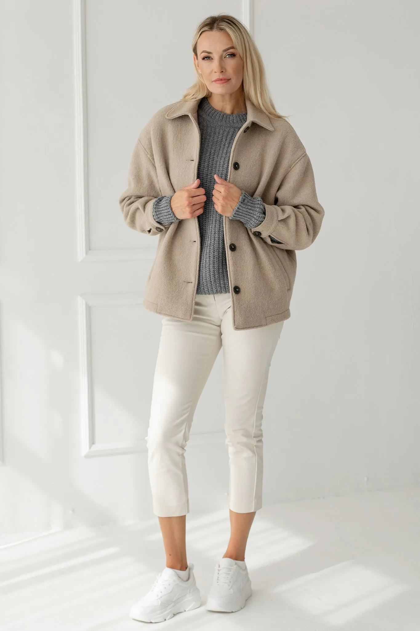 Handmade wool coat Edita