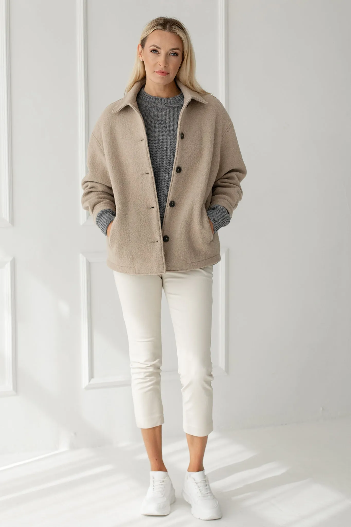 Handmade wool coat Edita