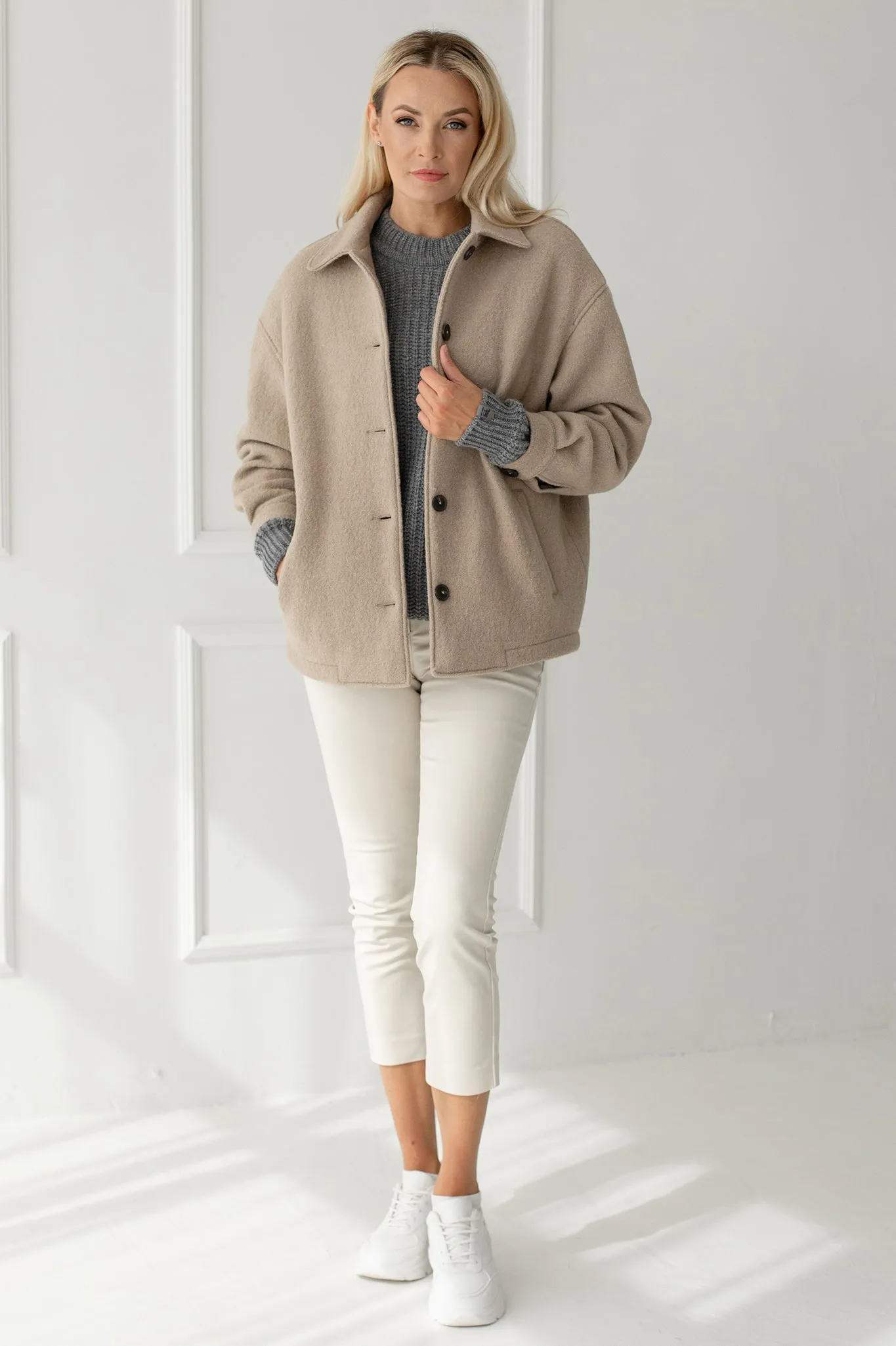 Handmade wool coat Edita