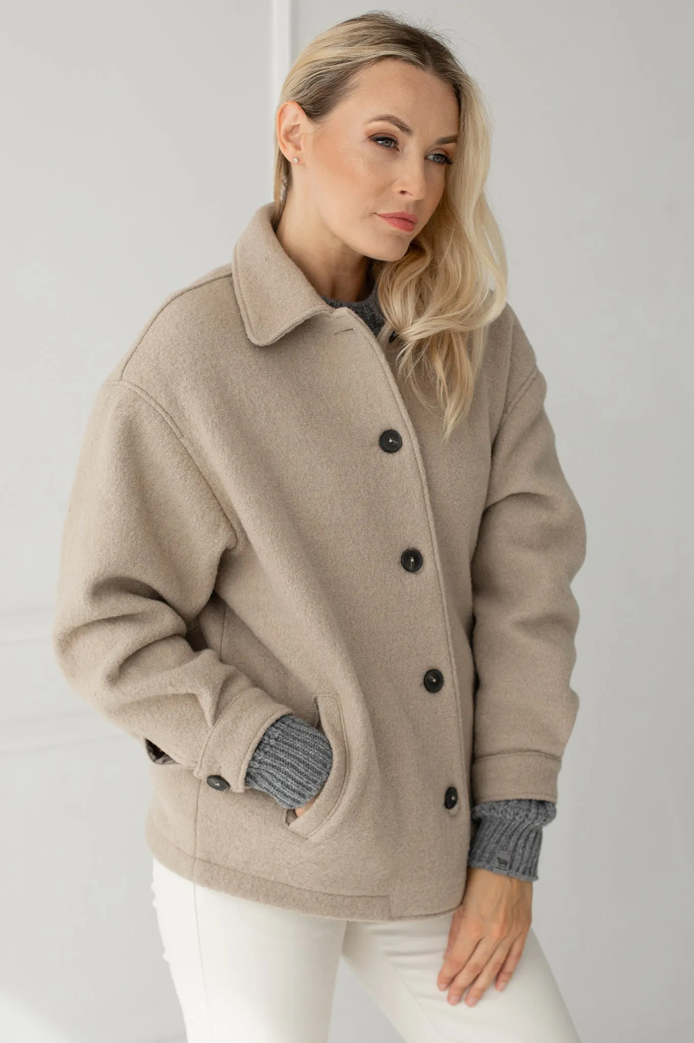 Handmade wool coat Edita