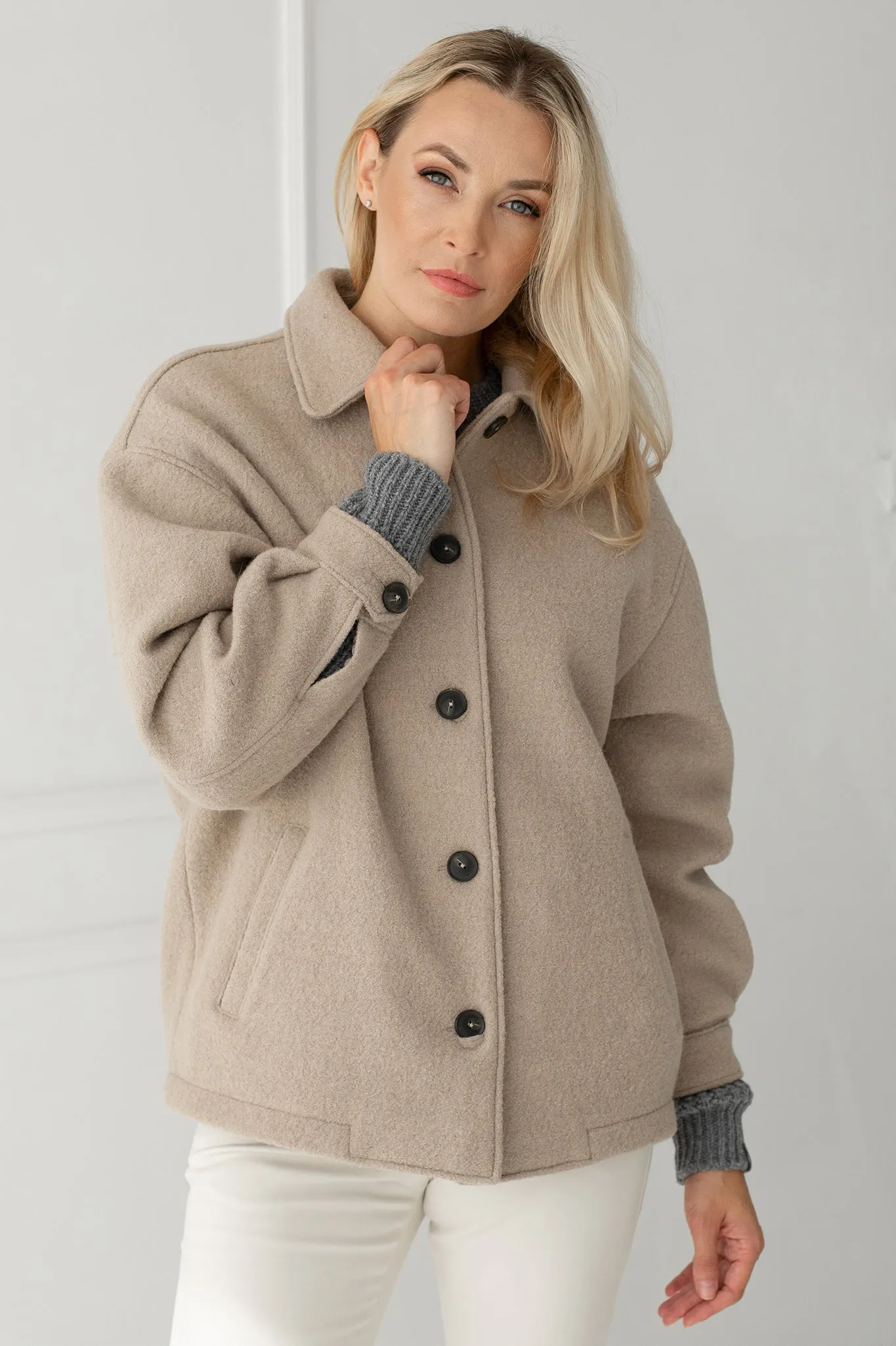 Handmade wool coat Edita