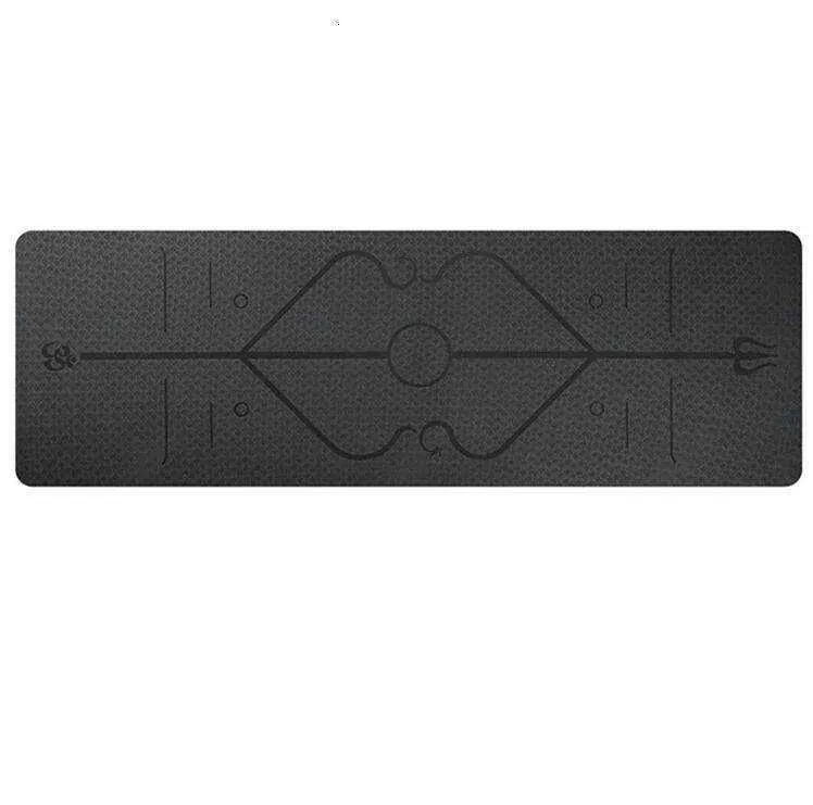 High Quality Aesthetic Yoga Mat with Position Line