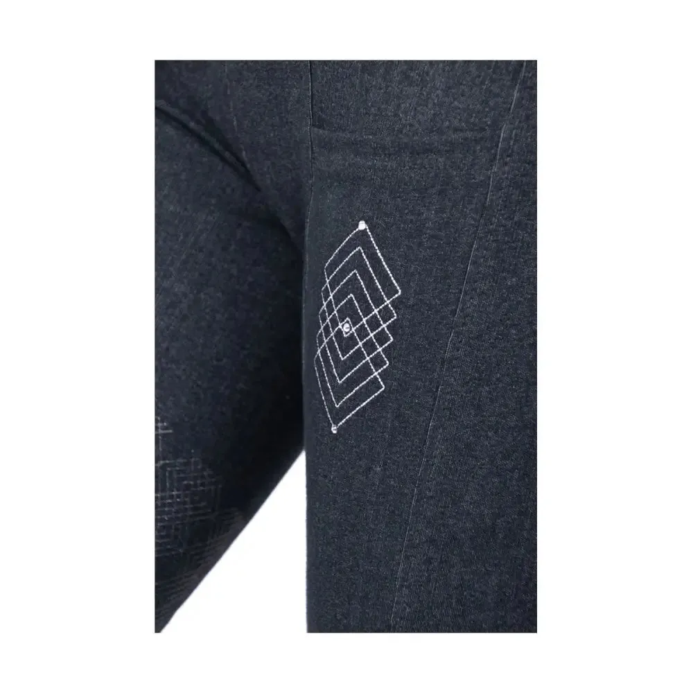 Hy Equestrian Childrens Jesmond Jewel Denim Look Tights
