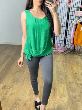 Isabel Silk Double Layer Vest Top