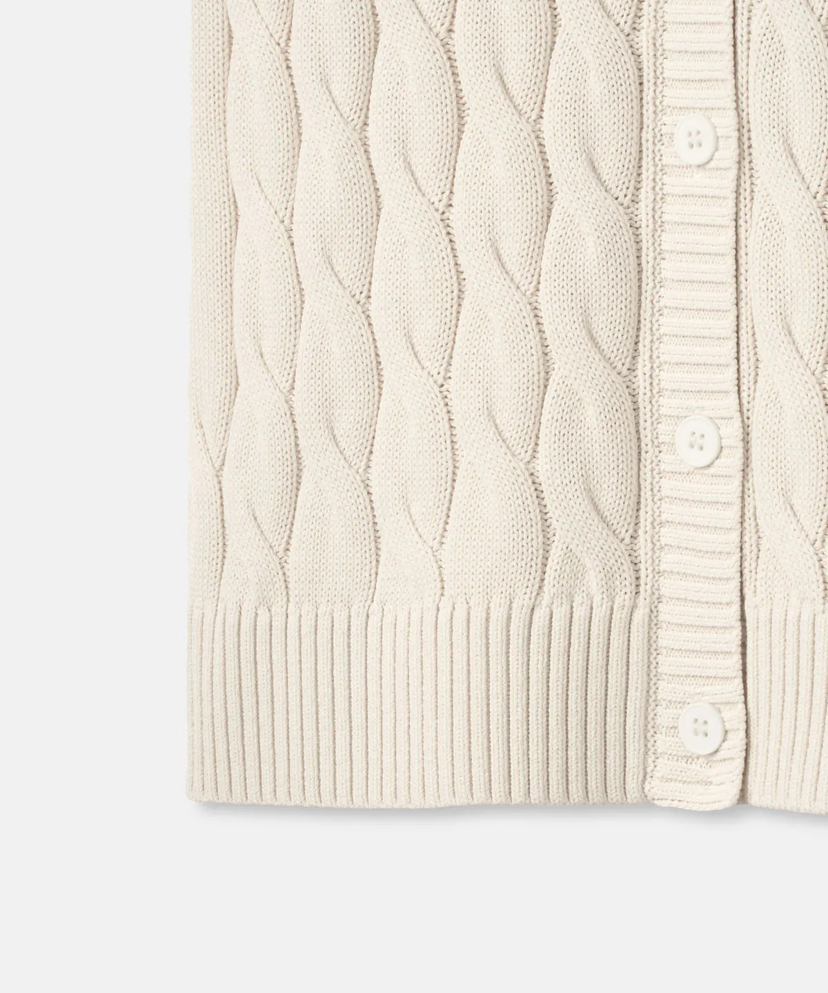 Ivory Club Cable-Knit Vest