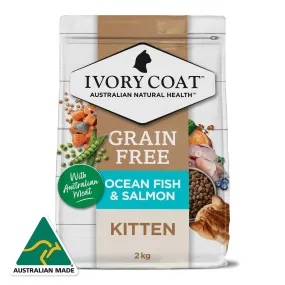 Ivory Coat Kitten Grain Free Ocean Fish & Salmon Cat Dry Food 2kg