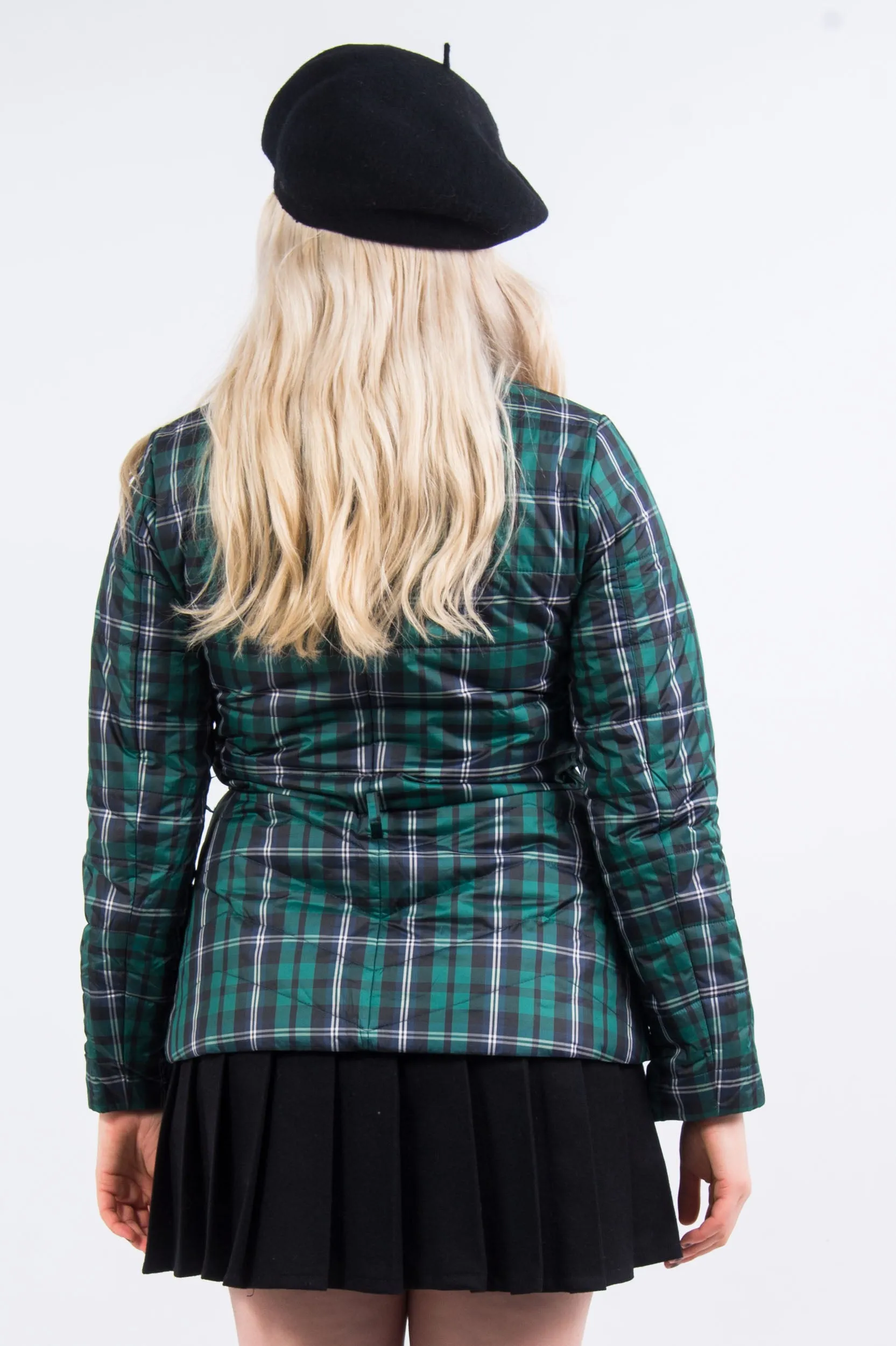J. Crew Tartan Padded Coat