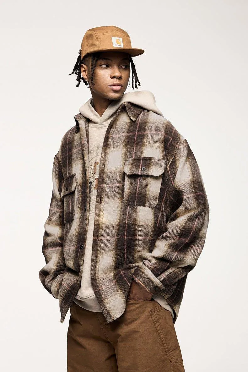 Japanese Style Retro Suede Shirt Coat – Lightweight Workwear Inspired Cardigan