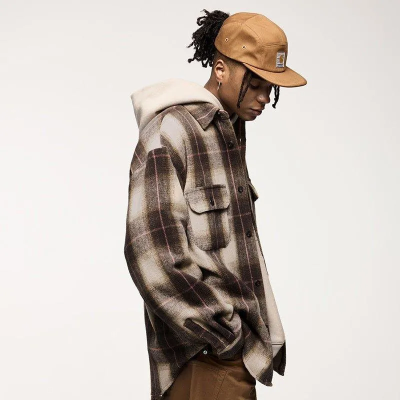 Japanese Style Retro Suede Shirt Coat – Lightweight Workwear Inspired Cardigan