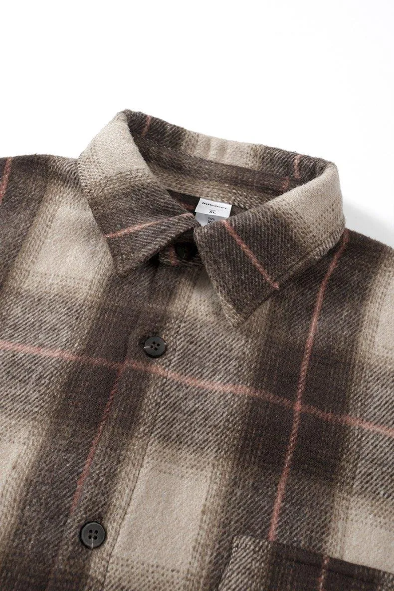 Japanese Style Retro Suede Shirt Coat – Lightweight Workwear Inspired Cardigan