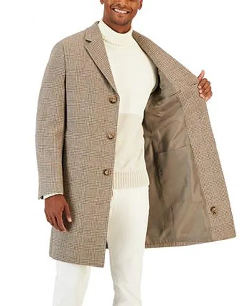 Lauren Ralph Lauren Mens Classic fit Overcoat Coat 38 S Beige