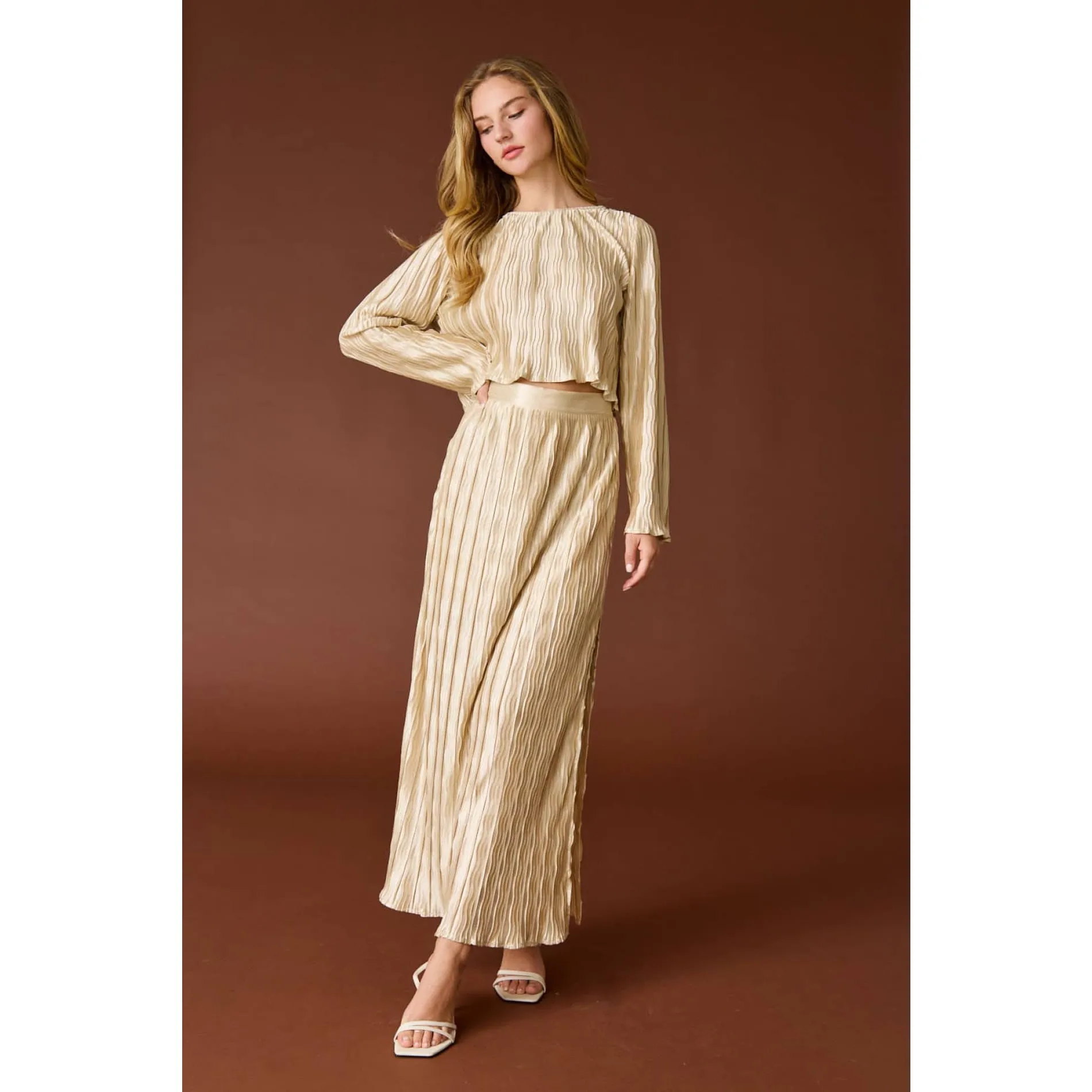 Leah Pleated Top