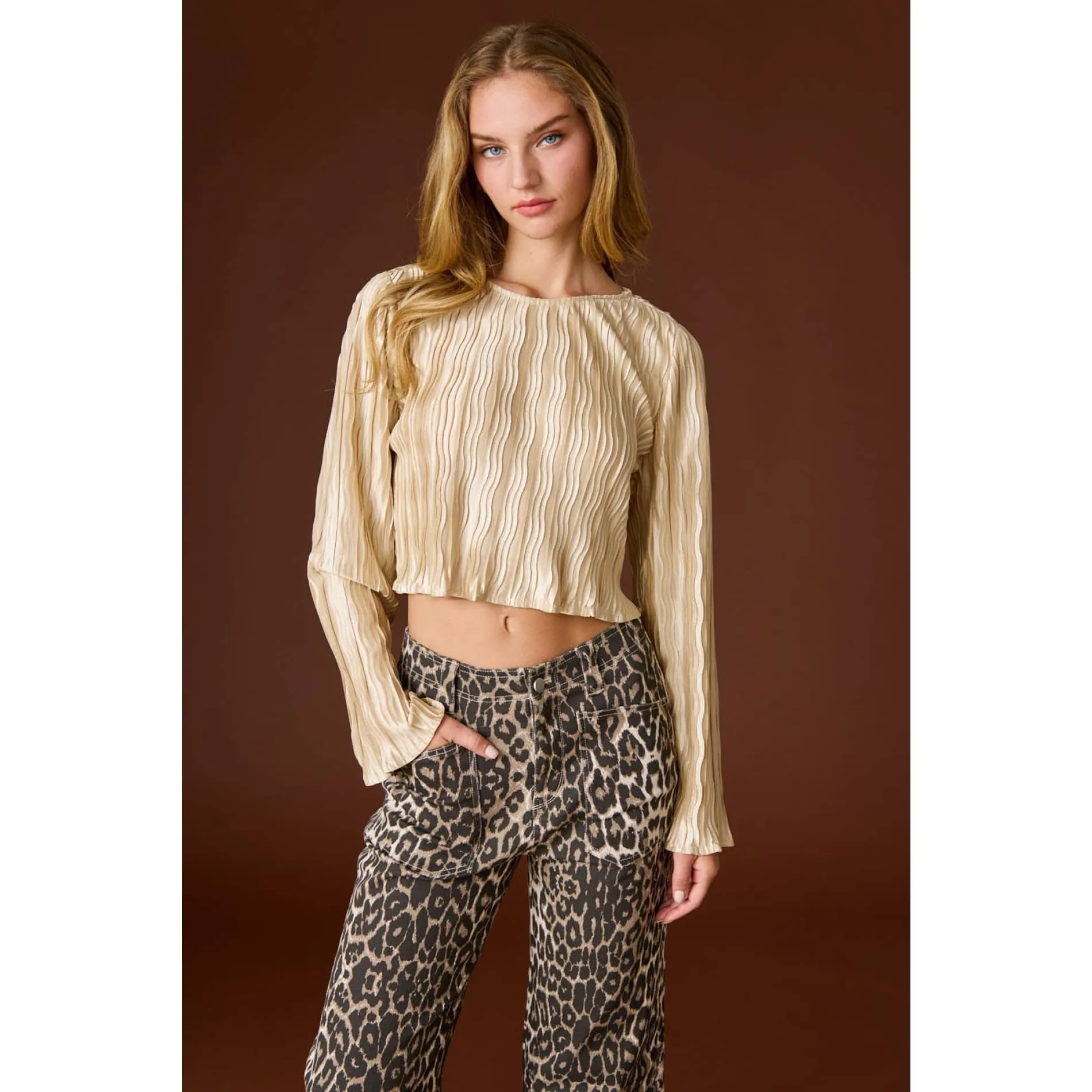Leah Pleated Top