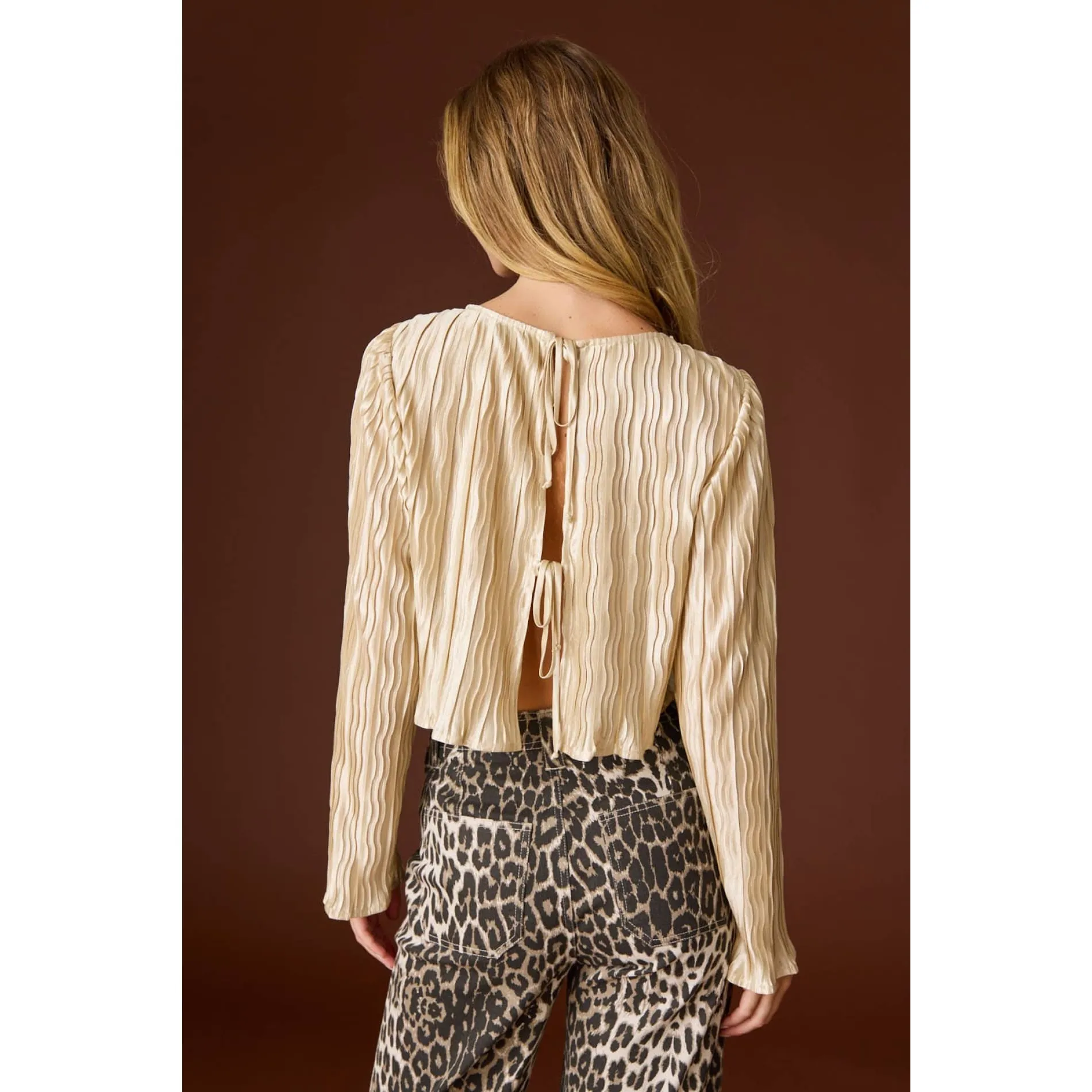 Leah Pleated Top
