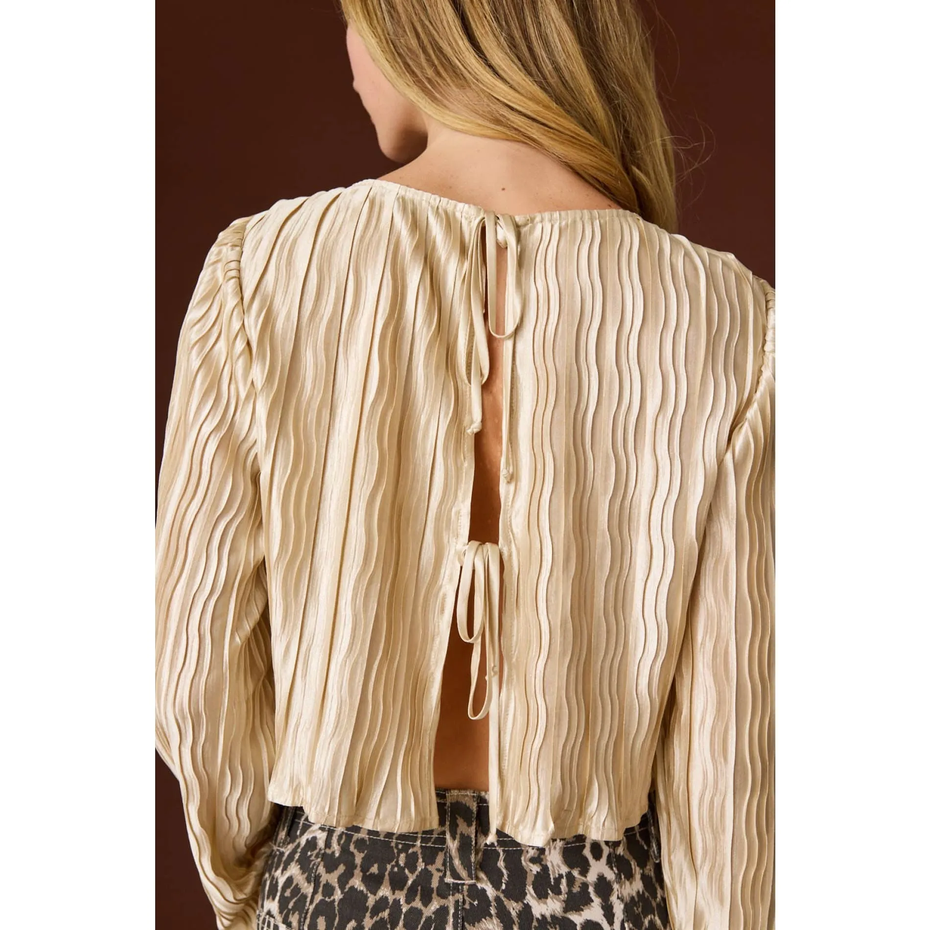 Leah Pleated Top