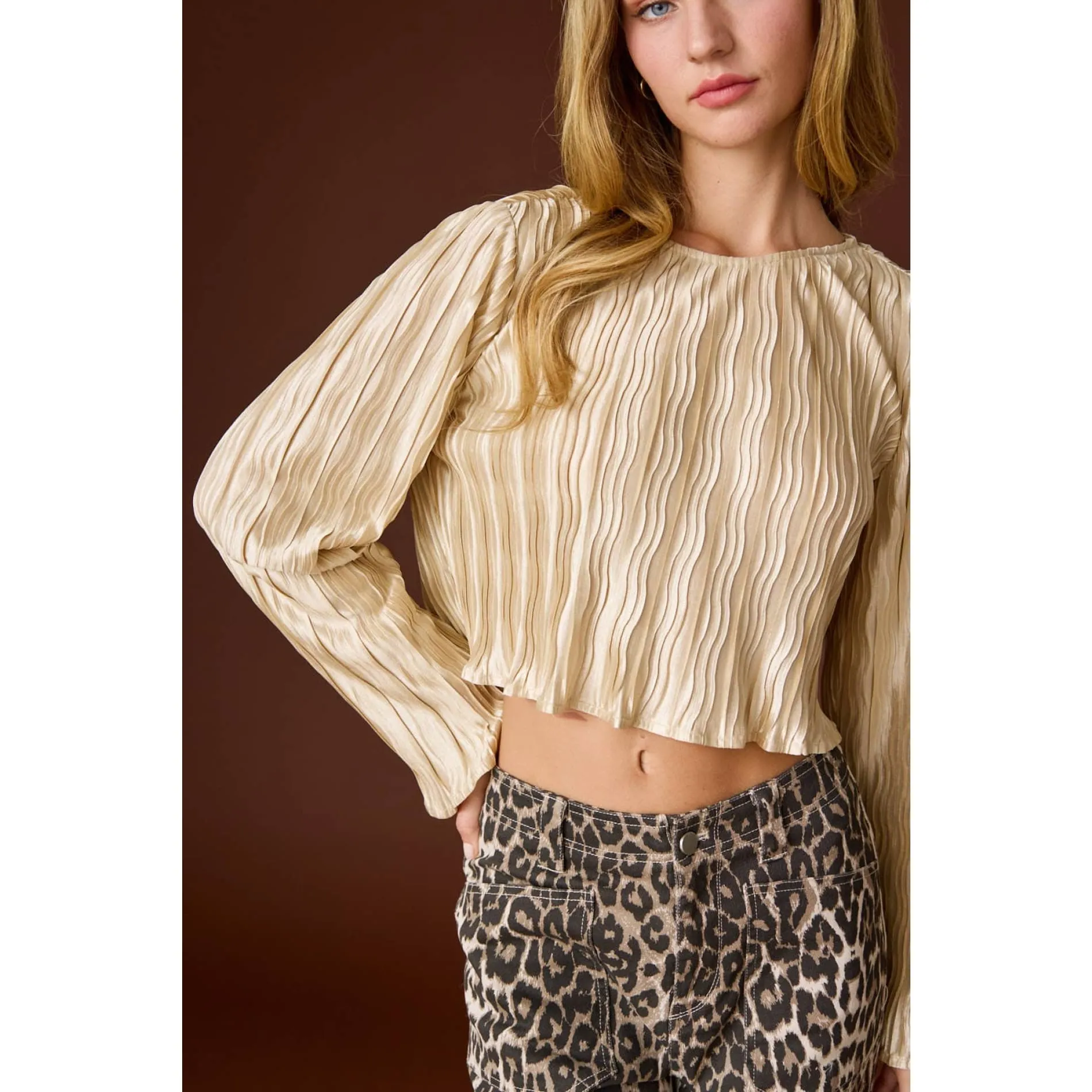 Leah Pleated Top