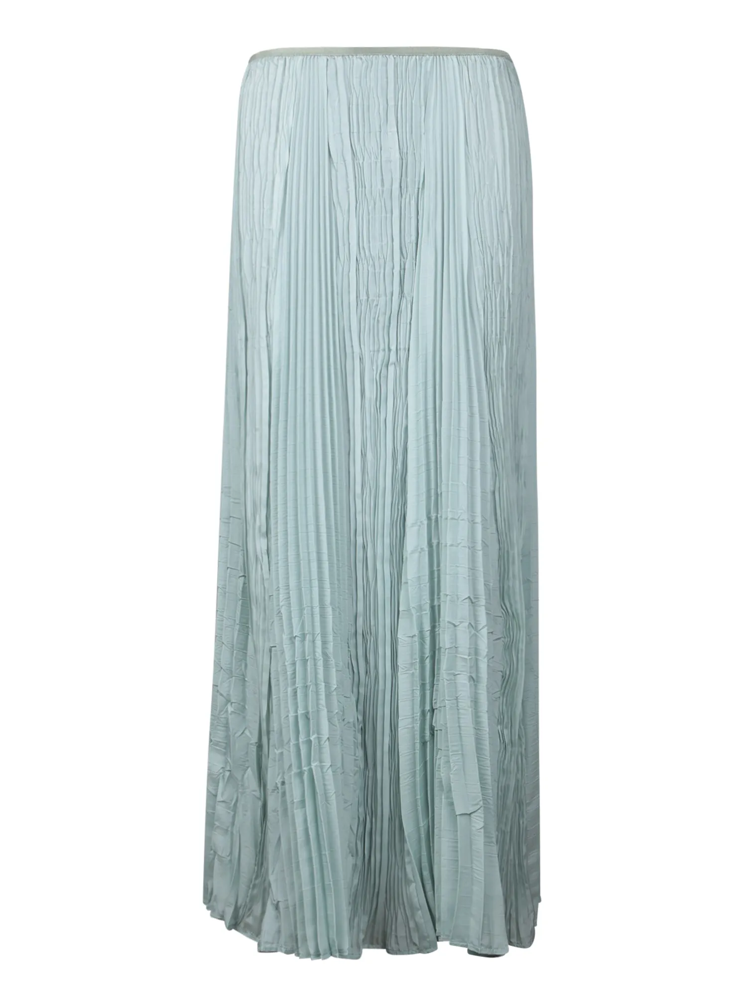 Light Green Pleated Sarong Skirt