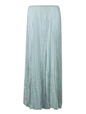 Light Green Pleated Sarong Skirt