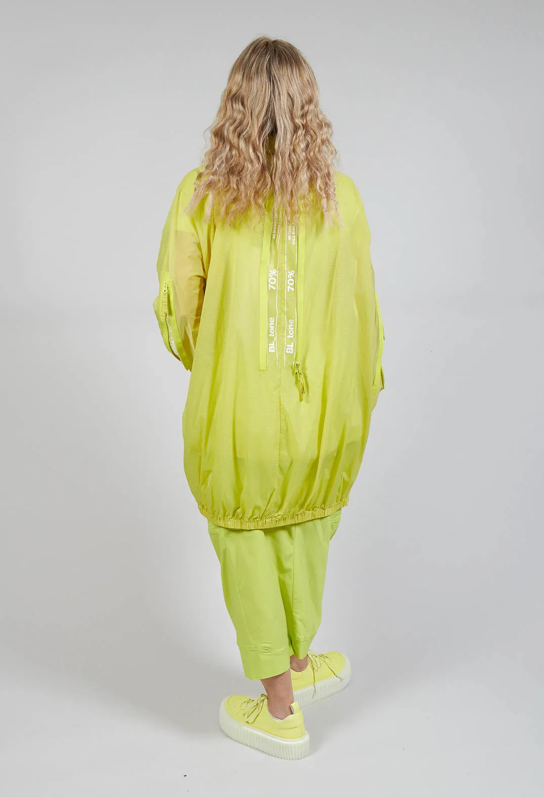 Lightweight Coat with Zip in Sun