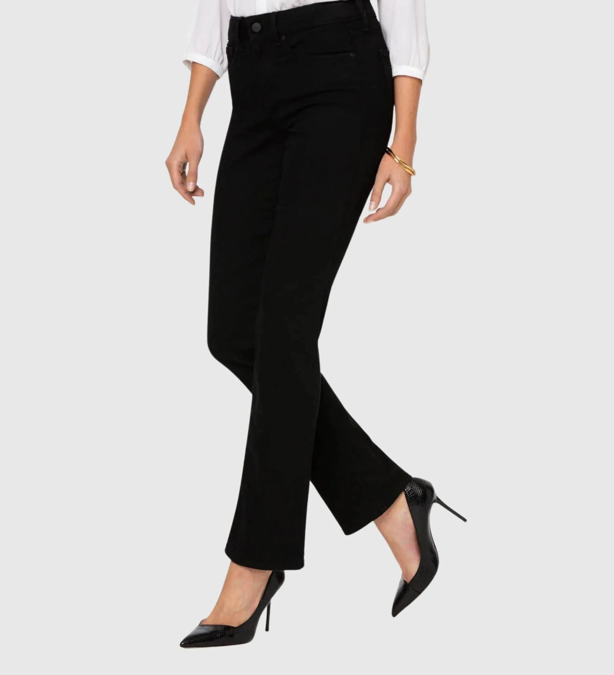 Marilyn Straight Petite Jeans - Black