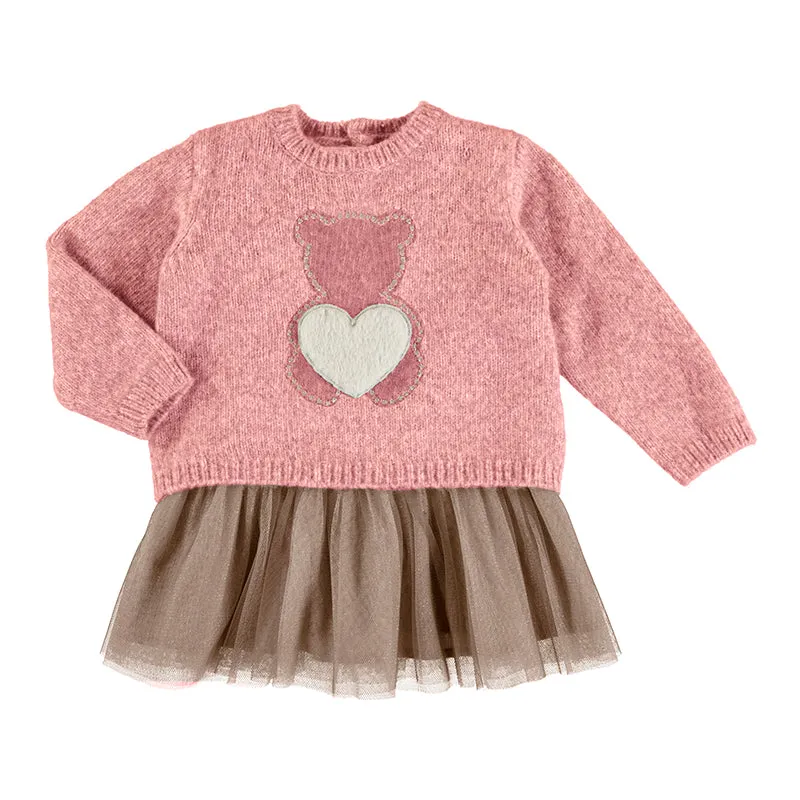 Mayoral Combined Knit dress