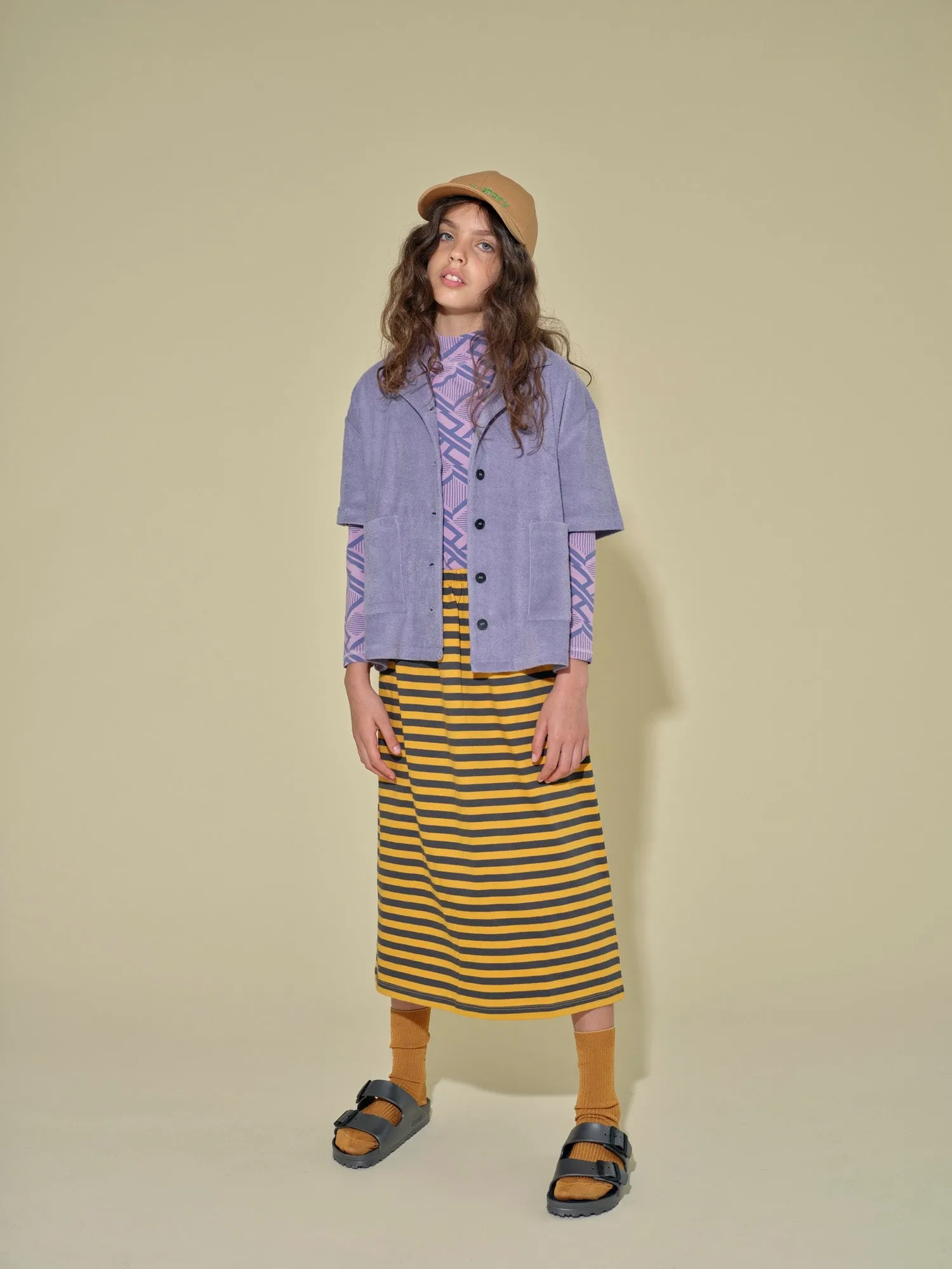 Midi Skirt - Sunflower Stripe