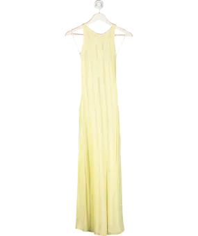 Mon Renn Yellow Aster Knit Midi Tank Dress UK XS