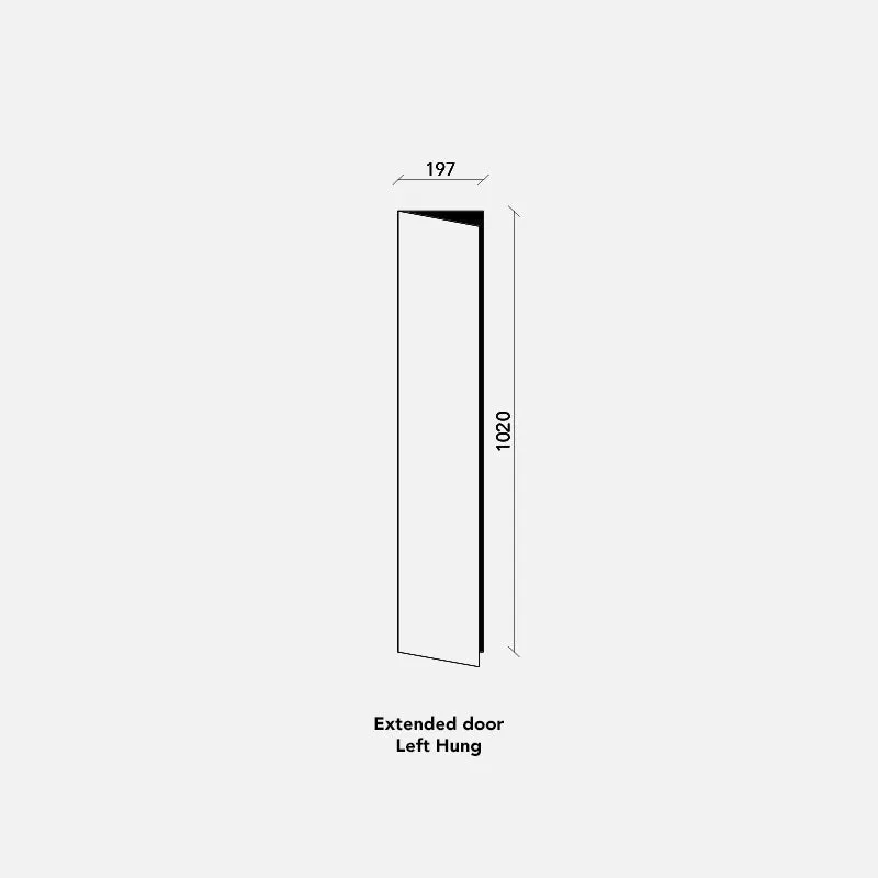 NATURAL OAK DOOR FOR METOD