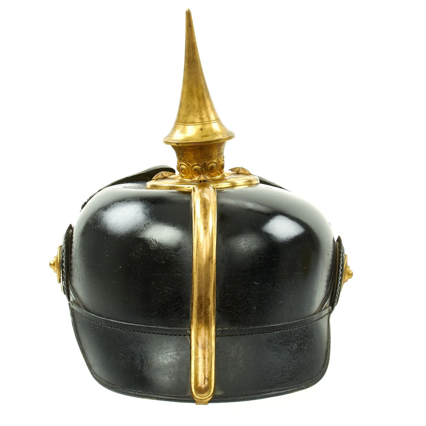 Original Imperial German WWI Prussian Garde du Corps Pickelhaube Helmet with Chin Strap by Depaheg