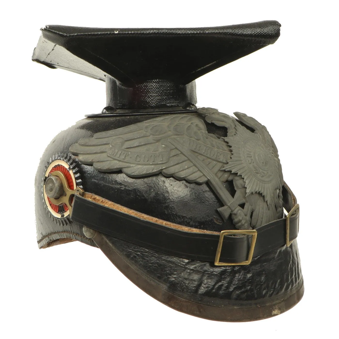 Original Imperial German WWI Prussian M1915 Other Ranks Garde Ulanen Tschapka with Repro Parts