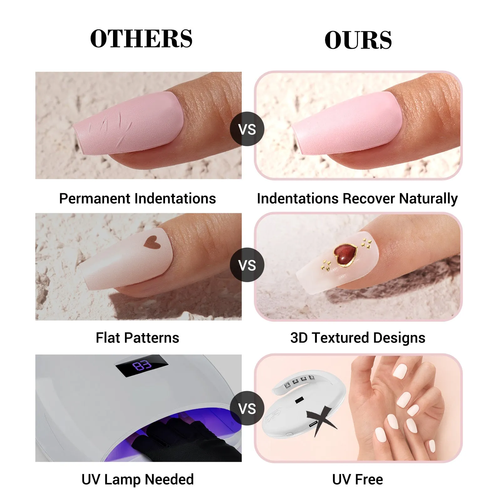 Qcoat Fully Cured Gel Nail Strips - Rose Pink (US ONLY)