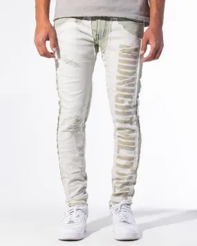 "RESISTANCE" DENIM (LIGHT WASH/CANVAS)