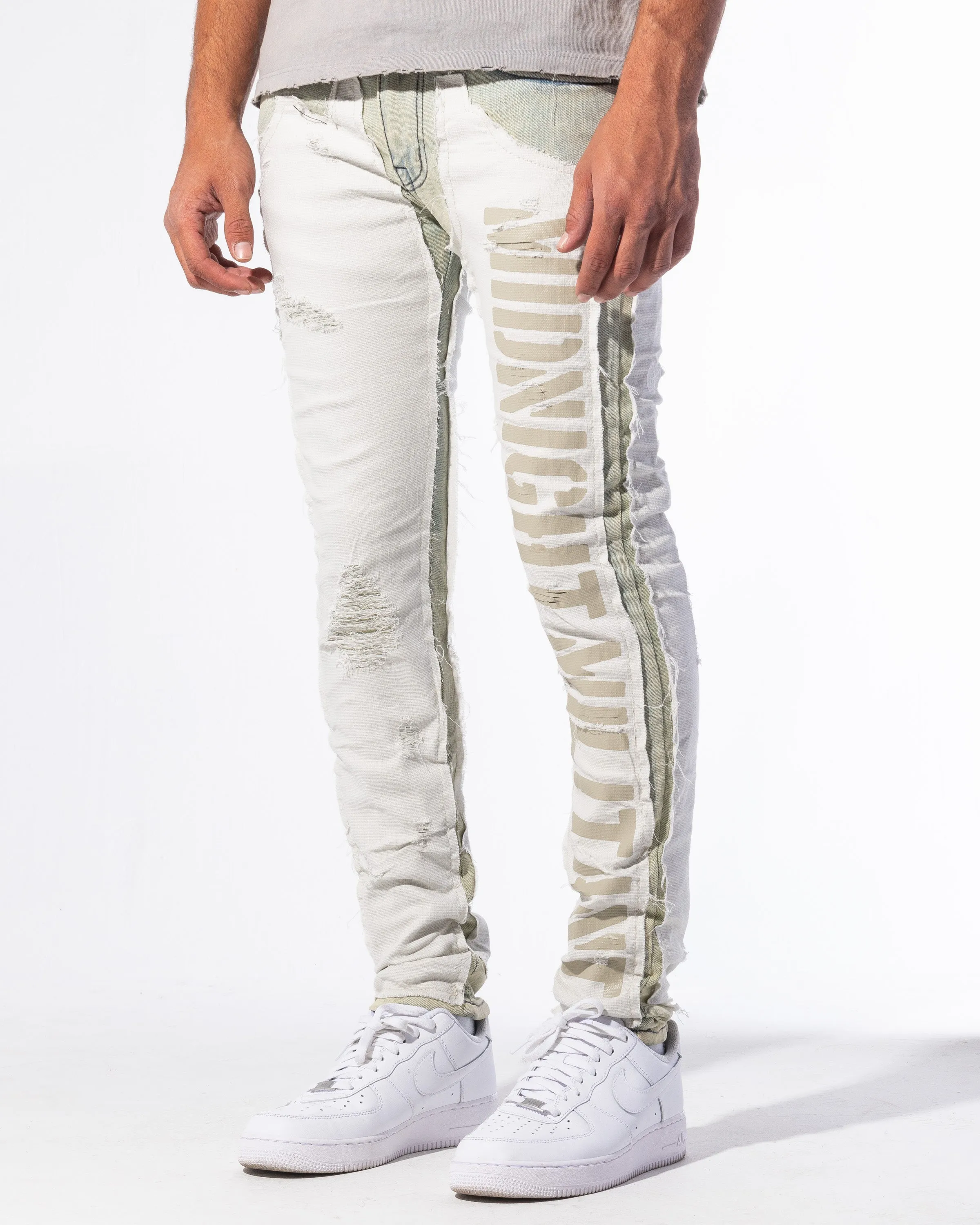 "RESISTANCE" DENIM (LIGHT WASH/CANVAS)