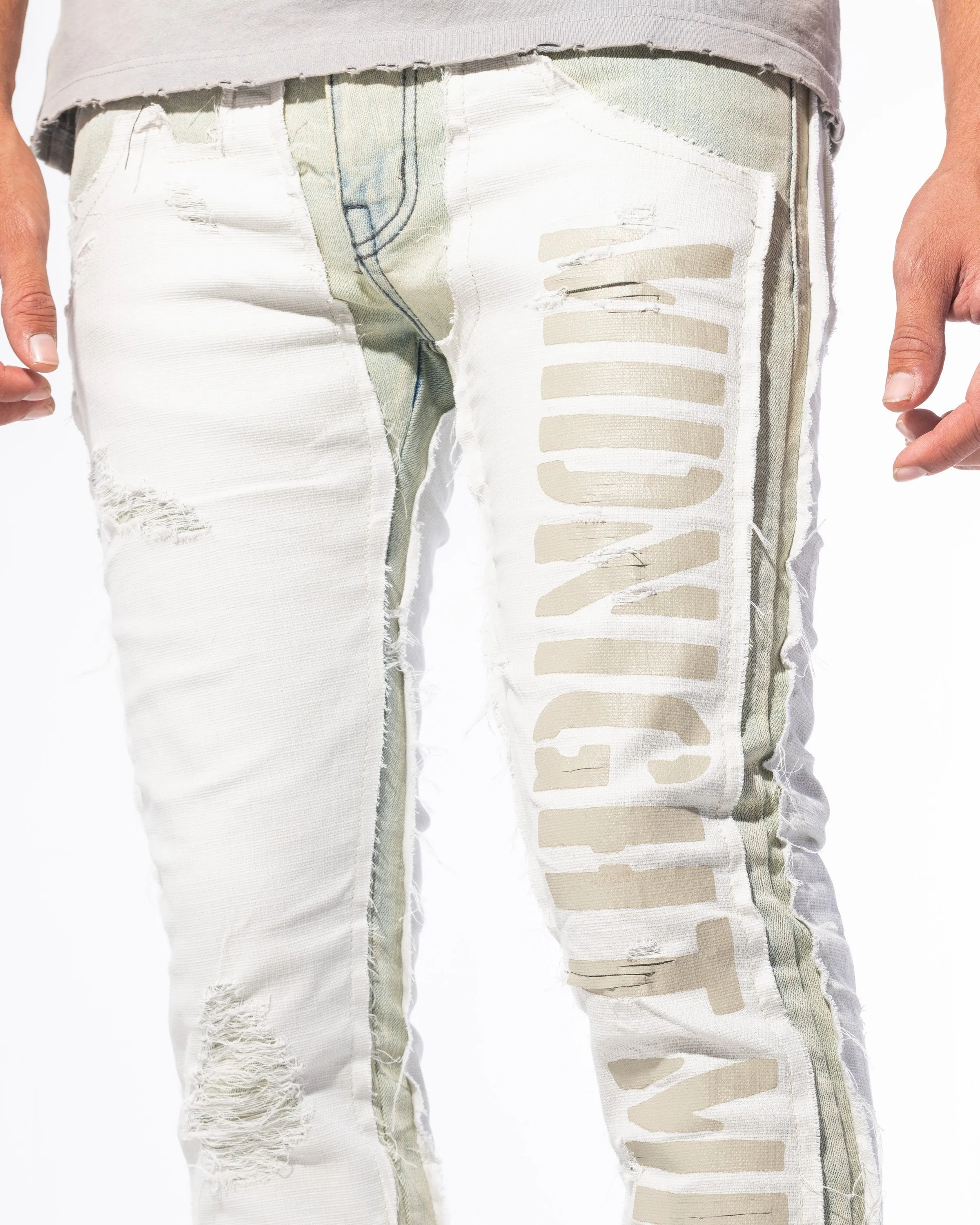 "RESISTANCE" DENIM (LIGHT WASH/CANVAS)